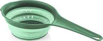 Qlüx İdeas Katlanabilir Saplı Süzgeç Yeşil 37cm