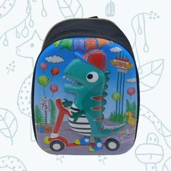 Kız Ve Erkek Çocuk Anaokulu 5D Kabartmalı Dino Dinazor Karakterli 3-6 Yaş Okul Sırt Çantası