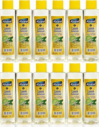Alvina Limon Kolonyası 80 Derece 400 Ml 12 Adet Toptan Koli