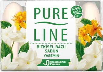 Pure Line Pureline Katı Sabun Bitkisel Yasemin Kokulu 4X70Gr  El Sabunu