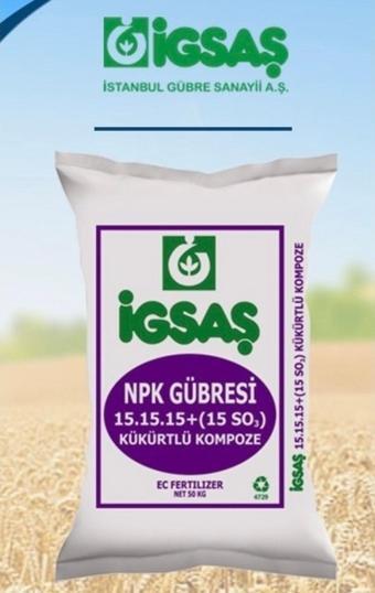 Npk 15.15.15 +  15 So3  Kükürtlü Kompoze 50 kg Gübre