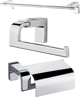 Tema Uzun Havluluk Kapaklı Kağıtlık Kapaksız Kağıtlık Banyo Seti