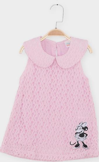 Minnie Mouse Lisanslı Kız Bebek Elbise 22047