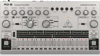 BEHRINGER RD-6-SR RHYTHM DESIGNER Analog Davul Makinesi (Gümüş Gri)
