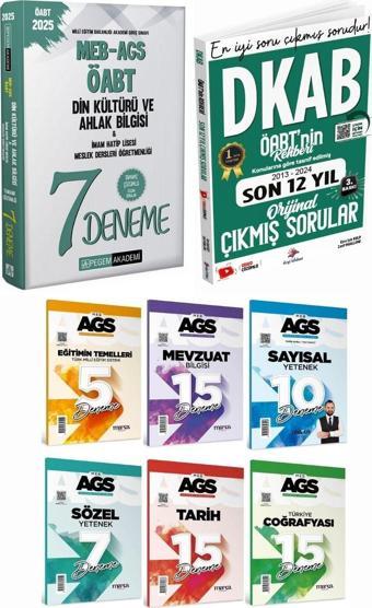 Pegem 2025 ÖABT MEB-AGS Din Kültürü 7 Deneme + Dizgi Din Kültürü Çıkmış + Marka MEB AGS Deneme Seti - Pegem Akademi Yayıncılık