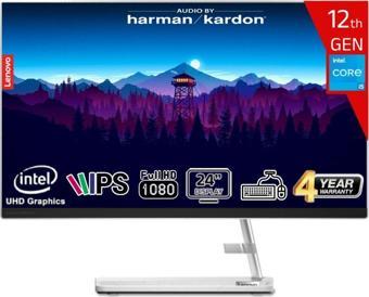 Lenovo Ideacentre Aıo 3 24IAP7 Intel Core I5-12450H 16GB 256GB SSD Intel UHD Graphics 23.8 Fhd IPS Freedos F0GH01GDTR-16256 Klavye+Mouse Beyaz All In One Bilgisayar