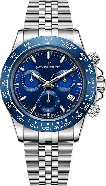 Jacques Philippe Swiss Made JPQGC711336SBDB Erkek Kol Saati