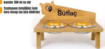Kedi Mama Standı (18 mm MDF)(Çelik)(Kafa Modeli)