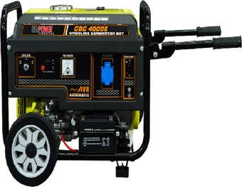 Genpower GBG 4000 E V3 Model 4 Kva Benzinli İpli / Marşlı Tekerlekli Monofaze (220 Volt) Portatif Jeneratör