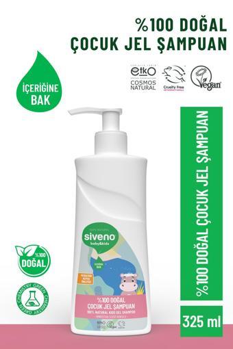 Siveno %100 Doğal Yenidoğan Bebek Çocuk Jel Şampuanı Saç ve Vücut Konak Önleyici 325 ml