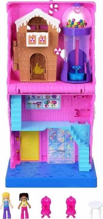 Polly Pocket Hnb03 Polly Pocket Pollyville Şeker Dükkanı Oyun Seti