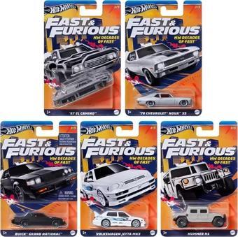 Hot Wheels Fast And Furious HNR88 Decades Of Fast 5'li Set