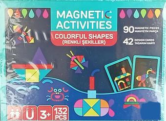 132 Parça Manyetik Şekiller Yazı Tahtalı Eğlenceli Eğitici Set