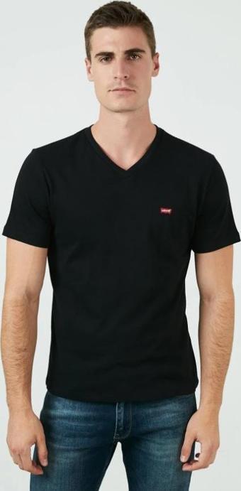 Levi's Erkek Vneck Mıneral Black T-Shirt 85641-0016