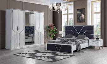 Mobilya Bazarı Asel %100 Mdf Bazalı Yatak Odası Takımı