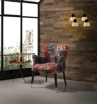 Mobilya Bazarı Patchwork Çay Seti Tekli Koltuk - Berjer (Salon - Balkon - Ofis - Bahçe)
