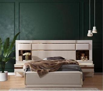 Mobilya Bazarı Royal Bazalı Yatak Odası Takımı Çamaşırlık Ve Bench