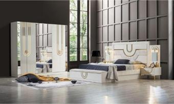Mobilya Bazarı Safir Aytaşı Bazalı Yatak Odası Takımı %100 Mdf