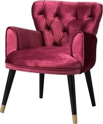 Mobilya Bazarı Vega Bordo Çay Seti Tekli Koltuk - Berjer (Salon - Balkon - Ofis)