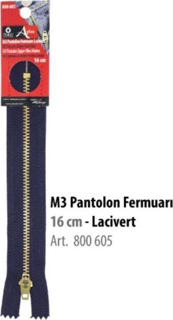 Öz-El Lacivert Pantolon Fermuarı Metal 16 Cm