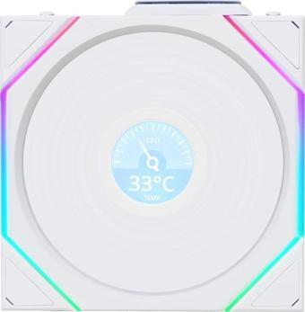 Lian Li UNI FAN TL WIRELESS LCD 1x120mm Beyaz Kasa Fanı (G99.12TLLCD1W1W.00)
