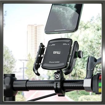 Efili Motosiklet Telefon Tutucu Motorsiklet Telefon Tutucu Ayarlanabilir Genişlik Telefon Tutacağı