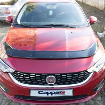 EUROCAP  Fiat Egea Ön Kaput Koruma Rüzgarlığı 3mm Akrilik (ABS) Parlak Siyah Deflektör 2015+   ** A8 34 **
