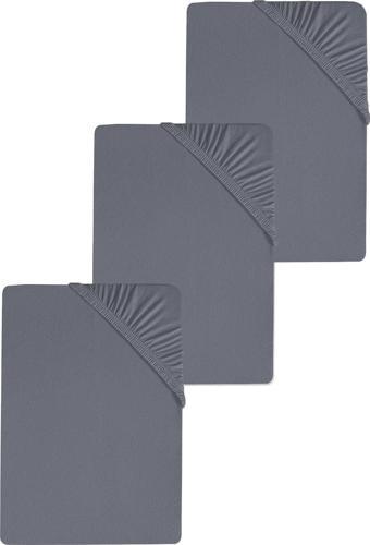 3 Adet Düz Pamuklu Çift Kişilik 200 x 200 cm Lastikli Penye Çarşaf