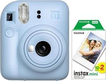 FUJIFILM Instax Mini 12 Mavi Fotoğraf Makinesi ve 20'li Mini Film