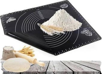 SİLİKON ÖLÇEKLİ HAMUR AÇMA MATI 40*50cm SİYAH