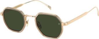 David Beckham Unisex Altın Güneş Gözlüğü Db 1097/S (763/Qt) 49