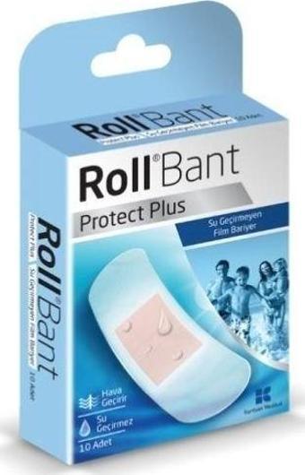 Roll Bant Protect Plus Su Geçirmeyen 10'lu Yara Bandı