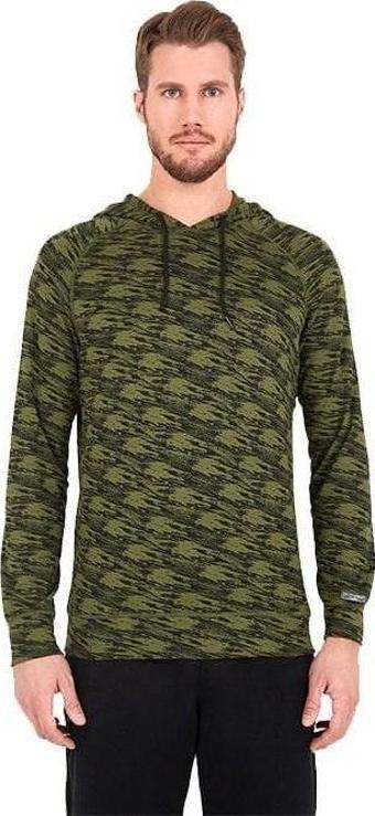 BlackSpade Termal Sweatshirt Yeşil Kapşonlu