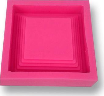 Döküm Beton Hediyeli Silikon Kalıp 88x18mm No:1  