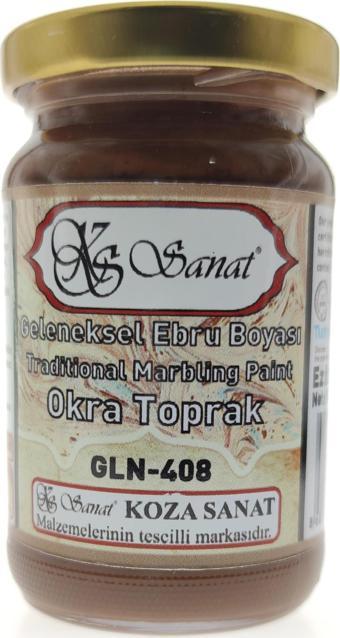 Koza Sanat Geleneksel Ebru Boyası 105cc - Okra Toprak