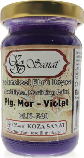 Koza Sanat Geleneksel Ebru Boyası 105cc - Pig. Mor Violet