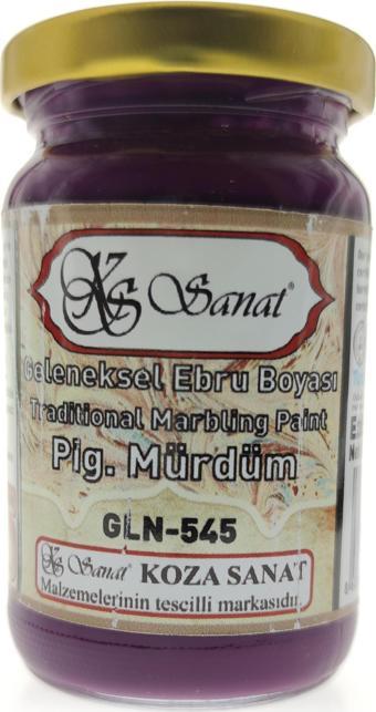 Koza Sanat Geleneksel Ebru Boyası 105cc - Pig. Mürdüm