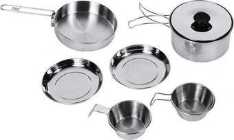 King Camp BACKPACKER III SILVER YEMEK SET (2 KISI)