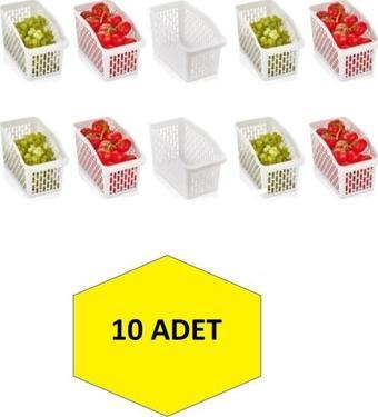 Organizers Buzdolabı Dolap İçi Düzenleyici Organizer 10 Adet Jumbo Boy ORG-23
