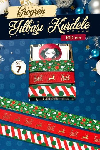 Yılbaşı Kurdele Seti 7 - Christmas Ribbon-T1118