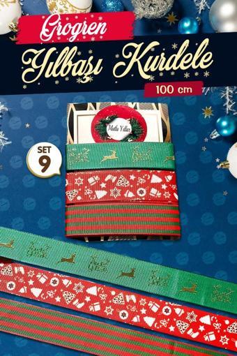 Yılbaşı Kurdele Seti 9 - Christmas Ribbon-T1120