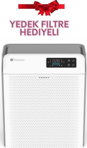 PURMED Pure Flat Hava Temizleme Cihazı, Iyonizer, Uv, Wi-fi, Yedek Hepa Filtre Hediyeli