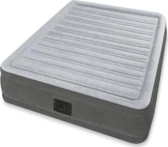 Intex Şişme Yatak Kendinden Elektrikli Pompalı Kadife Kaplı Şişme Yatak 152X203X33 Cm