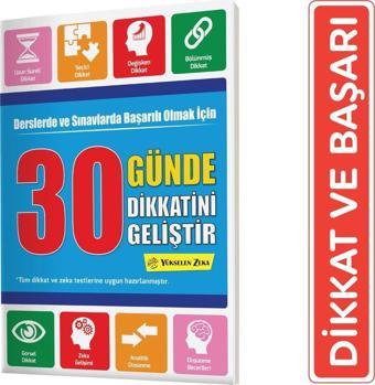 Yükselen Zeka Yayınları 30 Günde Dikkatini Geliştir - Bilsem Hazırlık