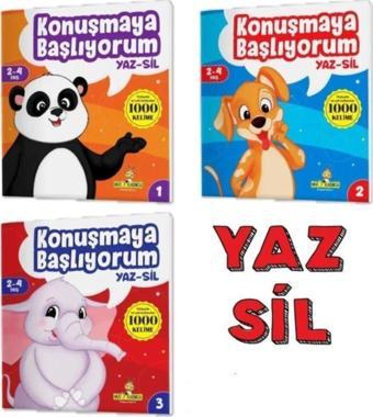 Yükselen Zeka Yayınları Mucit Karınca Konuşmaya Başlıyorum Serisi Yaz-Sil Kitaplar (Türkçede En Çok Kullanılan 1000 Kelime)