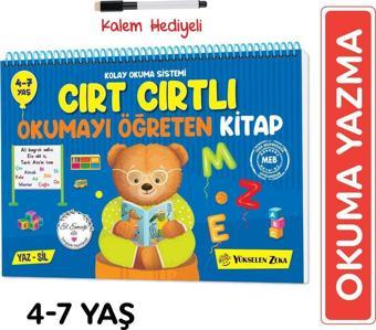 Yükselen Zeka Yayınları Yeni Müfredat Cırt Cırtlı Okumayı Öğreten Kitap Yaz Sil