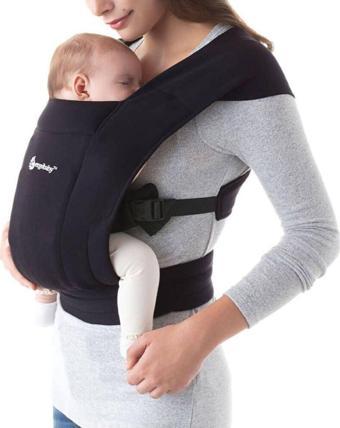 Ergobaby Embrace Soft Knit , 0-1 Yaş Ve 3 Farklı Taşıma Pozisyonlu Yeni Doğan Kangurusu Pure Black