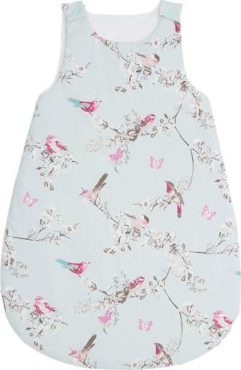 Esma Bebe Uyku Tulumu Vintage Kuşlar Desen/0-12 Ay