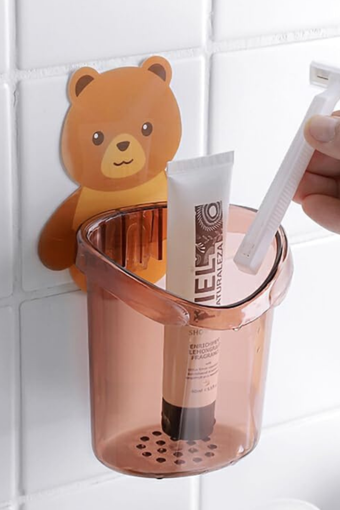 Kendinden Yapışkanlı Düzenleyici Organizer Ayıcık Desenli Banyo Organizeri