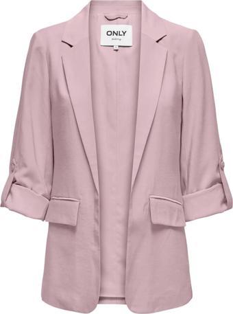 Only Kadın Onlarıs Rahat Kalıp Kolu Katlanabilir Blazer Ceket 15310839 Pudra